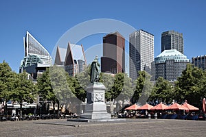 Het Plein central square in Den Haag, Netherlands